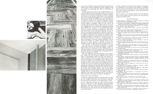 Article by Earl P. Smith published in Art Education Magazine and illustrated by art works by artists Bruno Civitico, Yvonne Jacquette, and Sylvia Mangold (left to right, top to bottom).